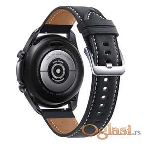 Crni kozni kais silver klasicna kopca 22mm Samsung,Huawei watch